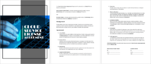 Cloud Service License Agreement