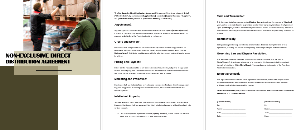 Non-Exclusive-Direct-Distribution-Agreement-Image