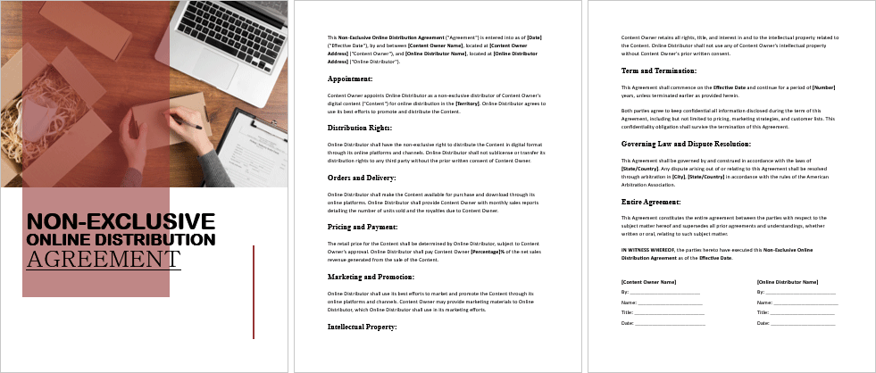 Non-Exclusive-Online-Distribution-Agreement-Image