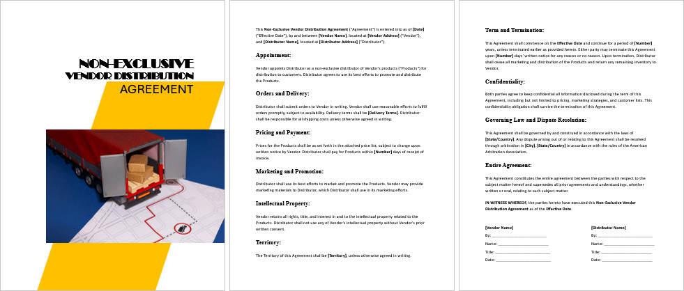 Non-Exclusive-Vendor-Distribution-Agreement-Image