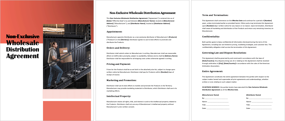 Non-Exclusive-Wholesale-Distribution-Agreement-Image
