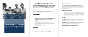 Nonprofit Community Sponsorship Agreement