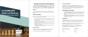 Nonprofit Educational Sponsorship Agreement