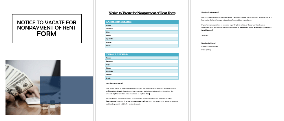 Notice-to-Vacate-for-Nonpayment-of-Rent-Form-Image