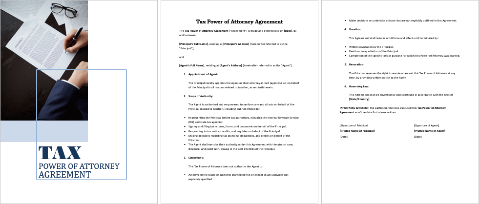 Tax-Power-of-Attorney-Agreement-Image