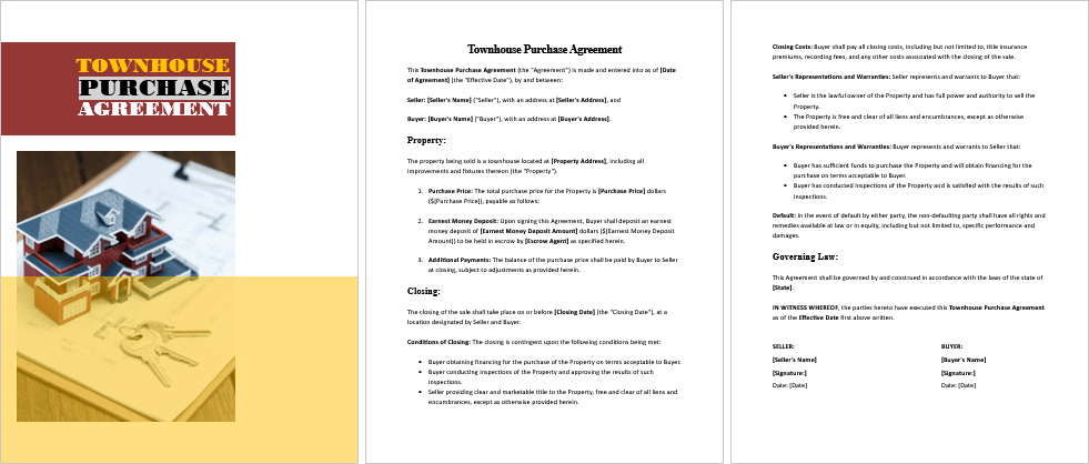 Townhouse-Purchase-Agreement-Image