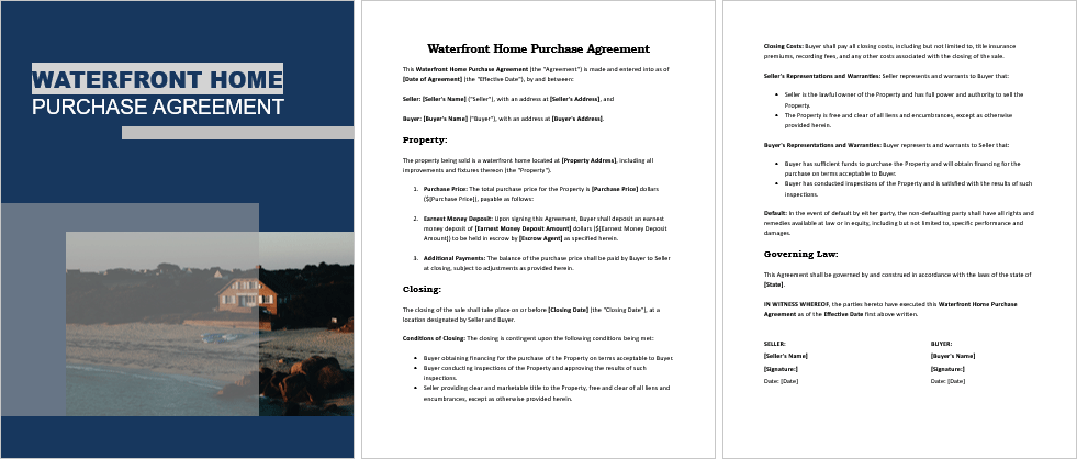 Waterfront-Home-Purchase-Agreement-Image