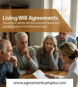 Free living will agreement templates for clear healthcare planning and peace of mind