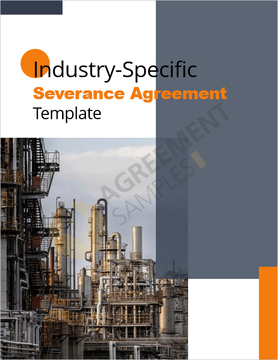 Professional cover page of the Industry-Specific Severance Agreement template, highlighting customizable legal agreement design.