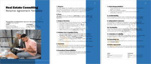 Real Estate Consulting Retainer Agreement Template