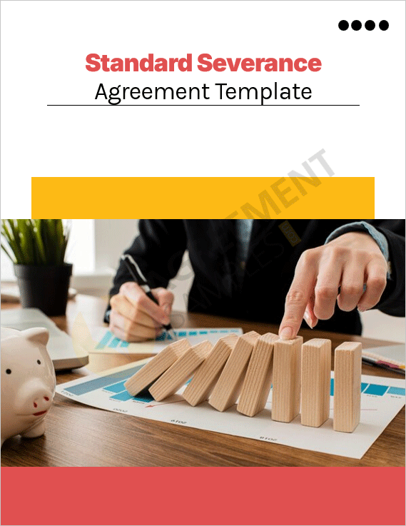 Professional cover page design of a Standard Severance Agreement Template for employers and employees