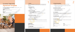 Summer Internship Agreement Template: Launching Learning & Opportunity