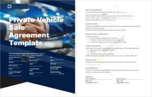 Private Vehicle Sale Agreement Template